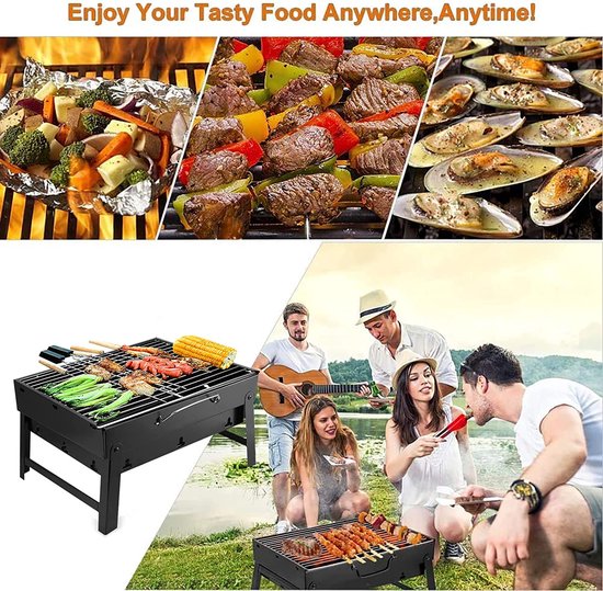 StayPowered BBQ - Draagbare Inklapbare Campingbarbecue - Draagbaar - Roestvrij - Geniet overal van de Perfecte Grillervaring! - Levering Sneller dan Aangegeven! van StayPowered — afbeelding 3