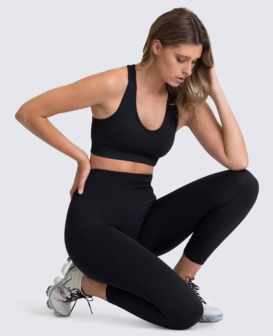 Gym Revolution - Soutien-gorge de sport - Soutien-gorge de Sport femme - Haut de sport femme - Haut de Soutien-gorge de sport de sport femme - Haut de sport femme - Vêtements de sport femme - Zwart taille L