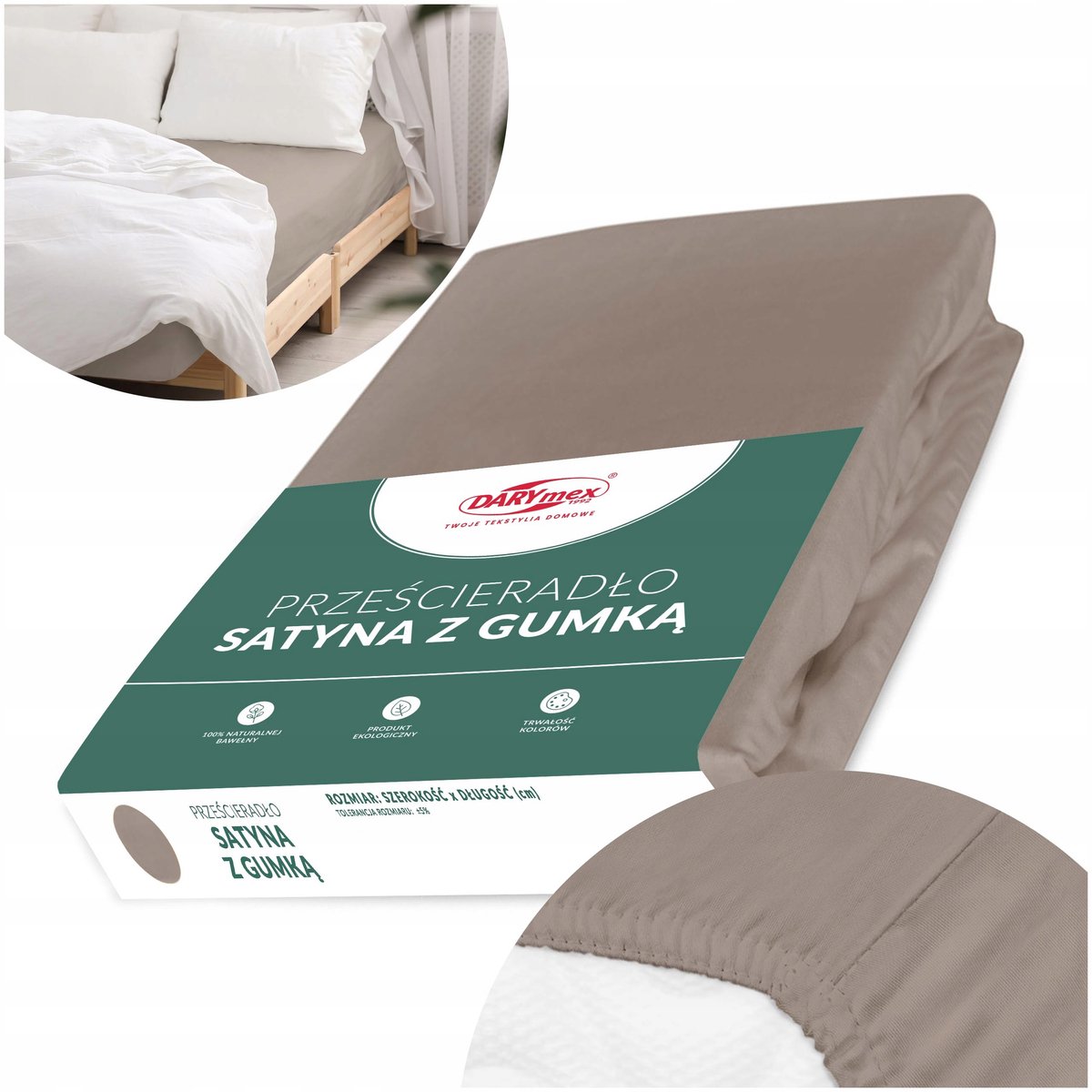 Dekalux Satin Katoenen Hoeslaken met Elastiek 120x200cm - Kies Uw Kleur