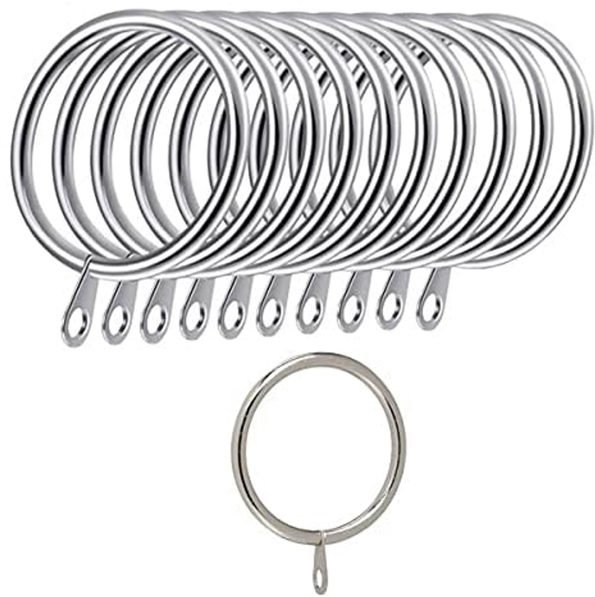 Metalen Gordijnringen met Hanghaken - 30 mm Binnendiameter voor Gemakkelijk Gebruik