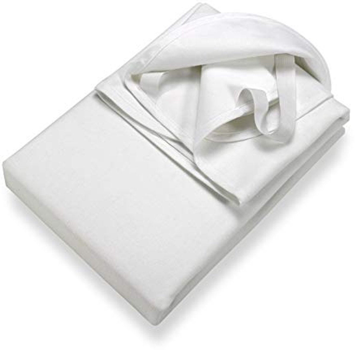 Molton matrasbeschermer 100% katoen 100 x 200 cm - Duurzame en waterdichte bescherming