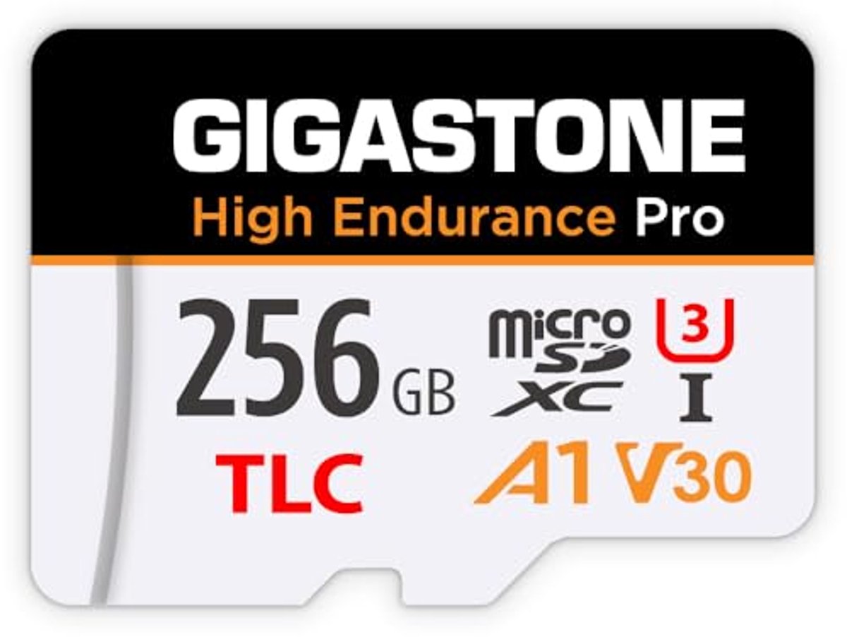 256GB Micro SD Kaart High Endurance Pro Series - Tot 100MB/s Snelheid, Compatibel met Dashcams