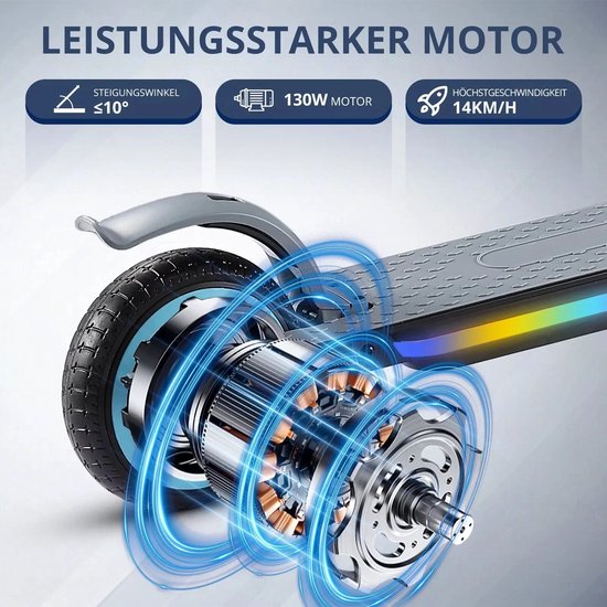 SIMATE S2 Elektrische Step Kinderen 6 tot 12 – 130W – Max. 14 km/u ...