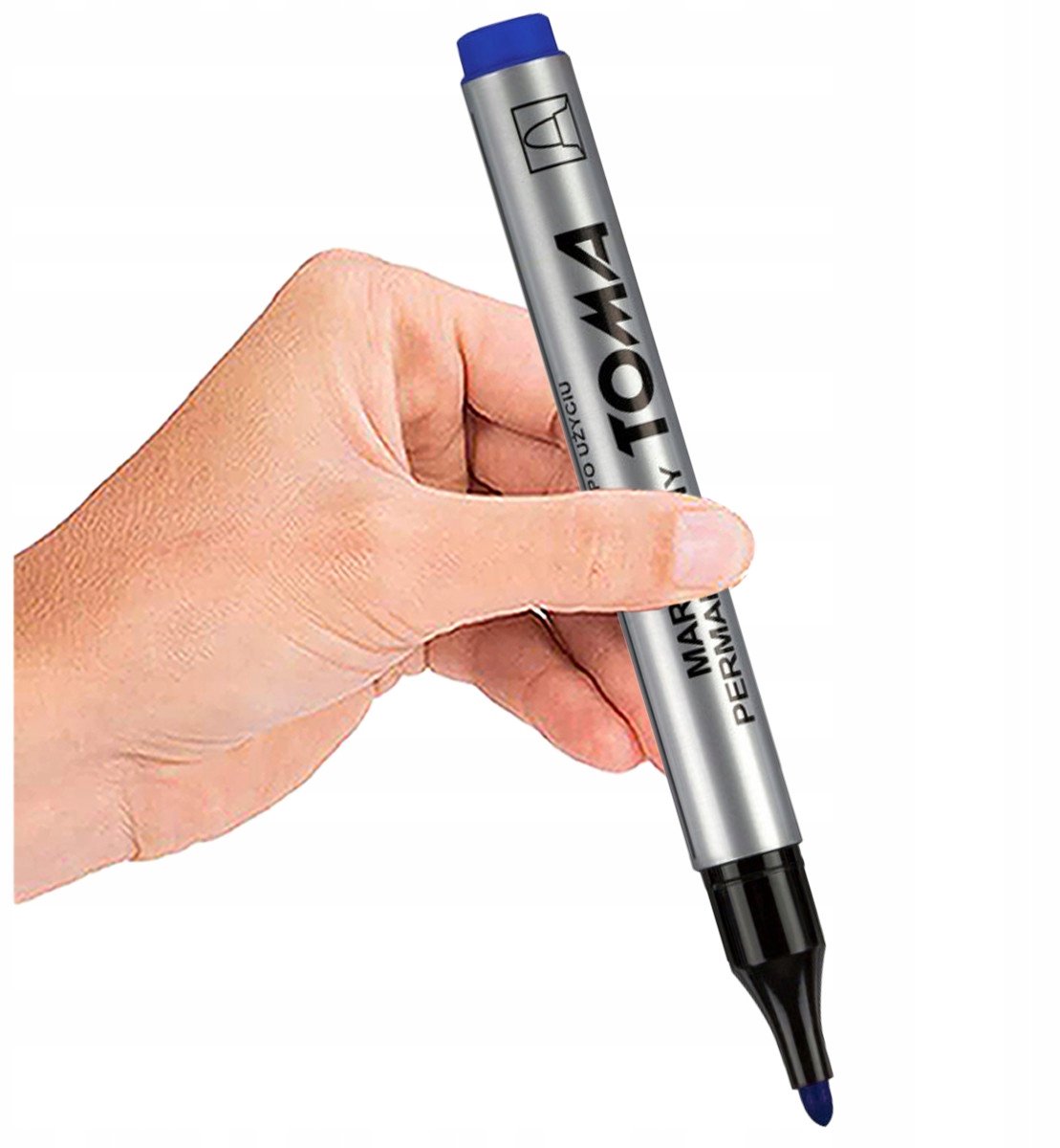 TOMA Permanent Marker Blauw, Ronde Punt, 1,5 mm