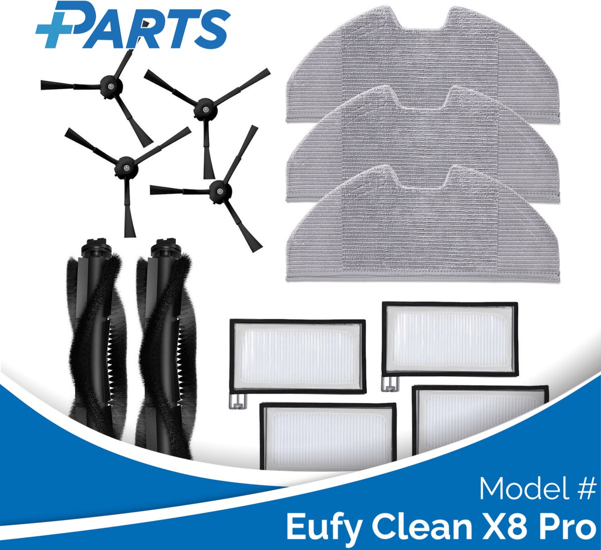 Eufy Clean X8 Pro Onderhoudsset (Plus.Parts® alternatief voor T29F8011)