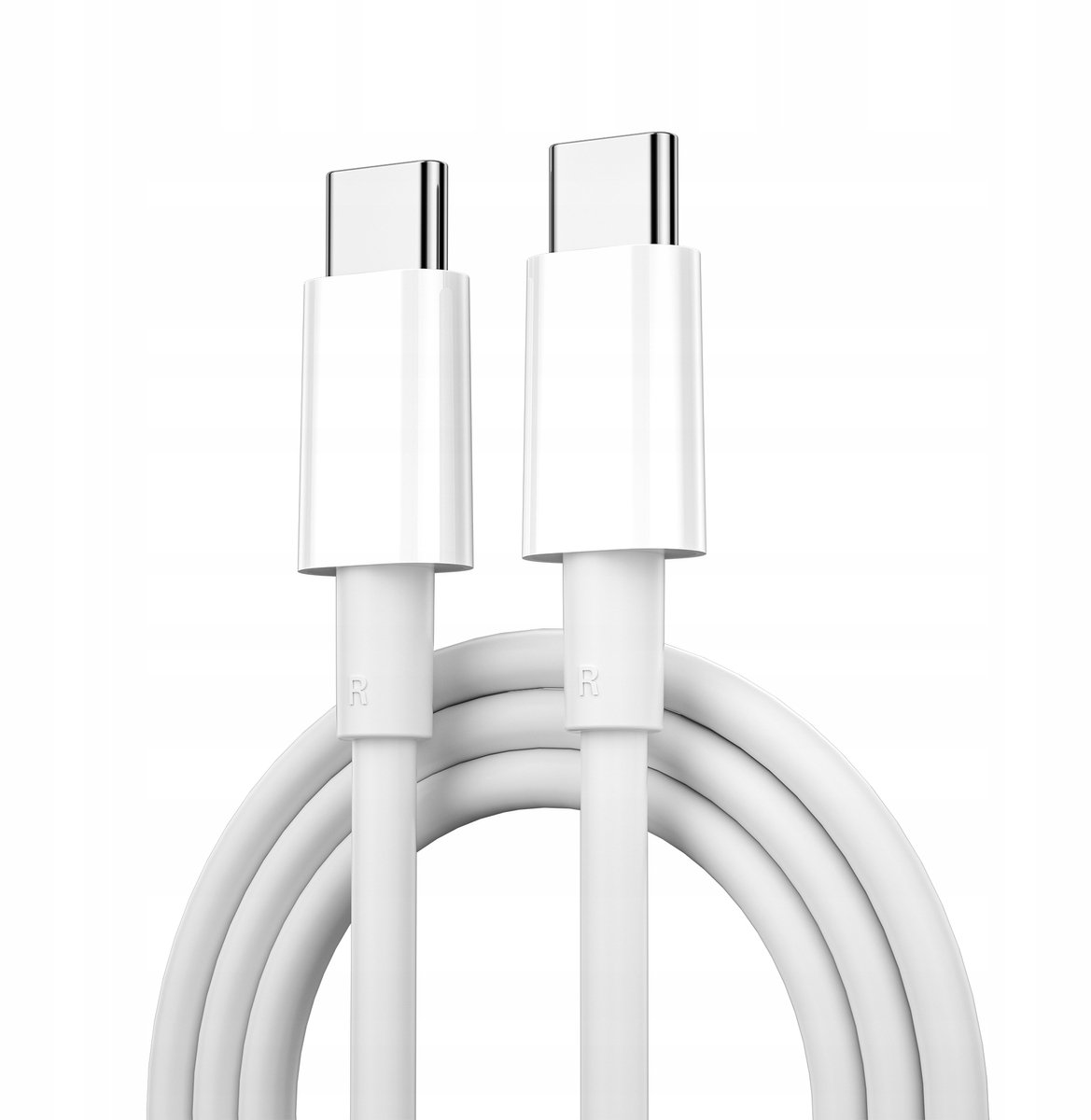 WIWU USB-C naar USB-C Kabel 100W Snel Opladen Wit 1.2m