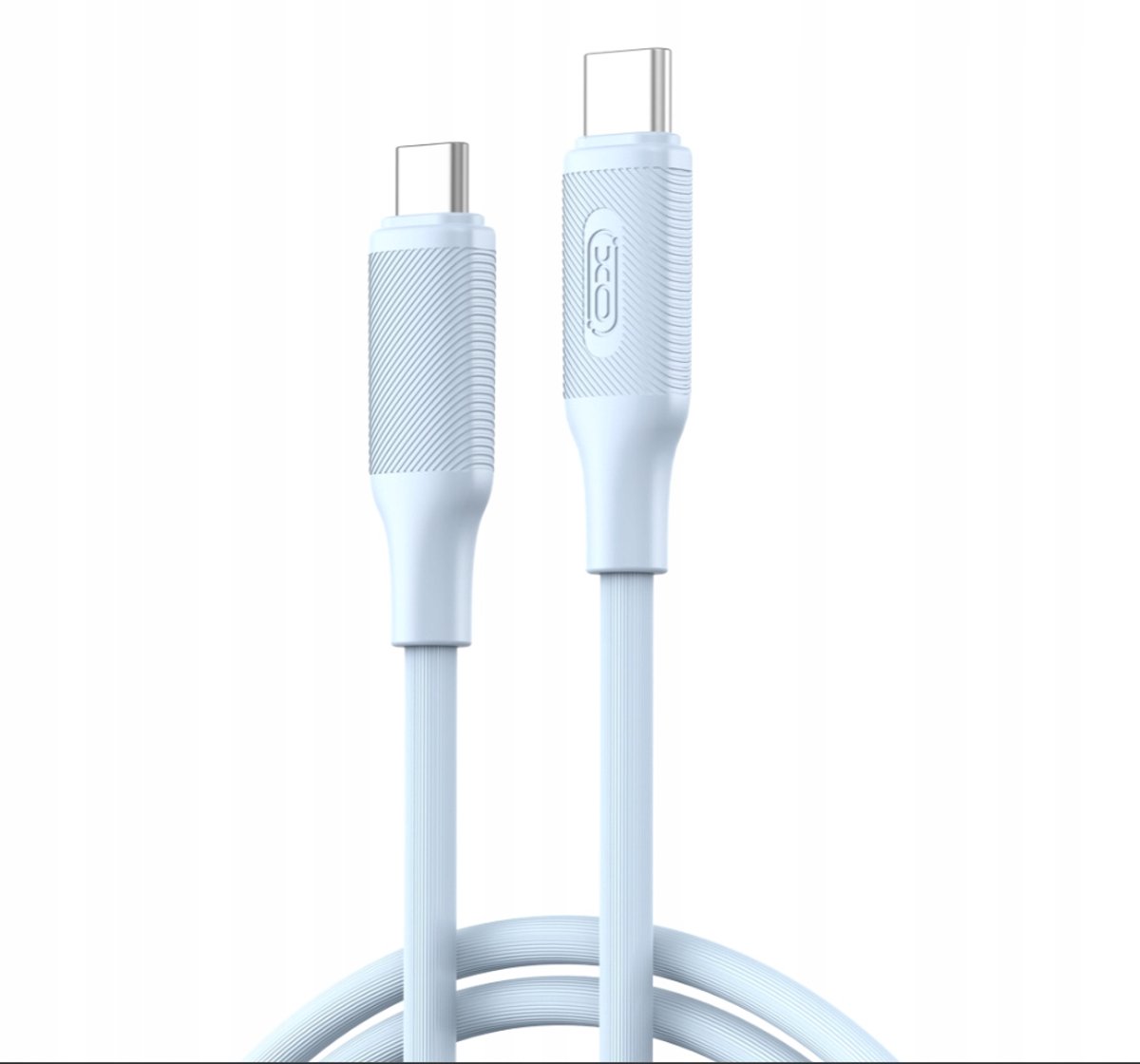 XO USB-C naar USB-C Kabel 1m 60W Snel Opladen Blauw