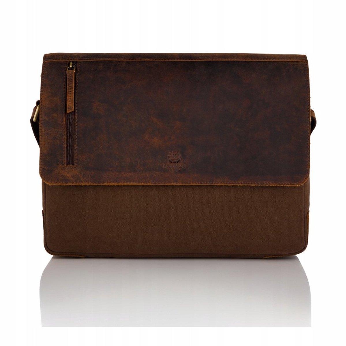 Herentas Leer & Canvas Brons Retro Vintage - T-20-BR