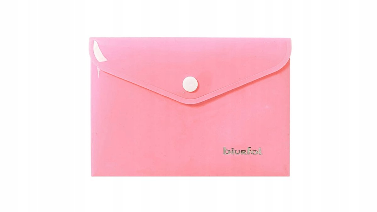 Biurfol A6 PP Pastel Roze Envelopkaart - Documentorganisator