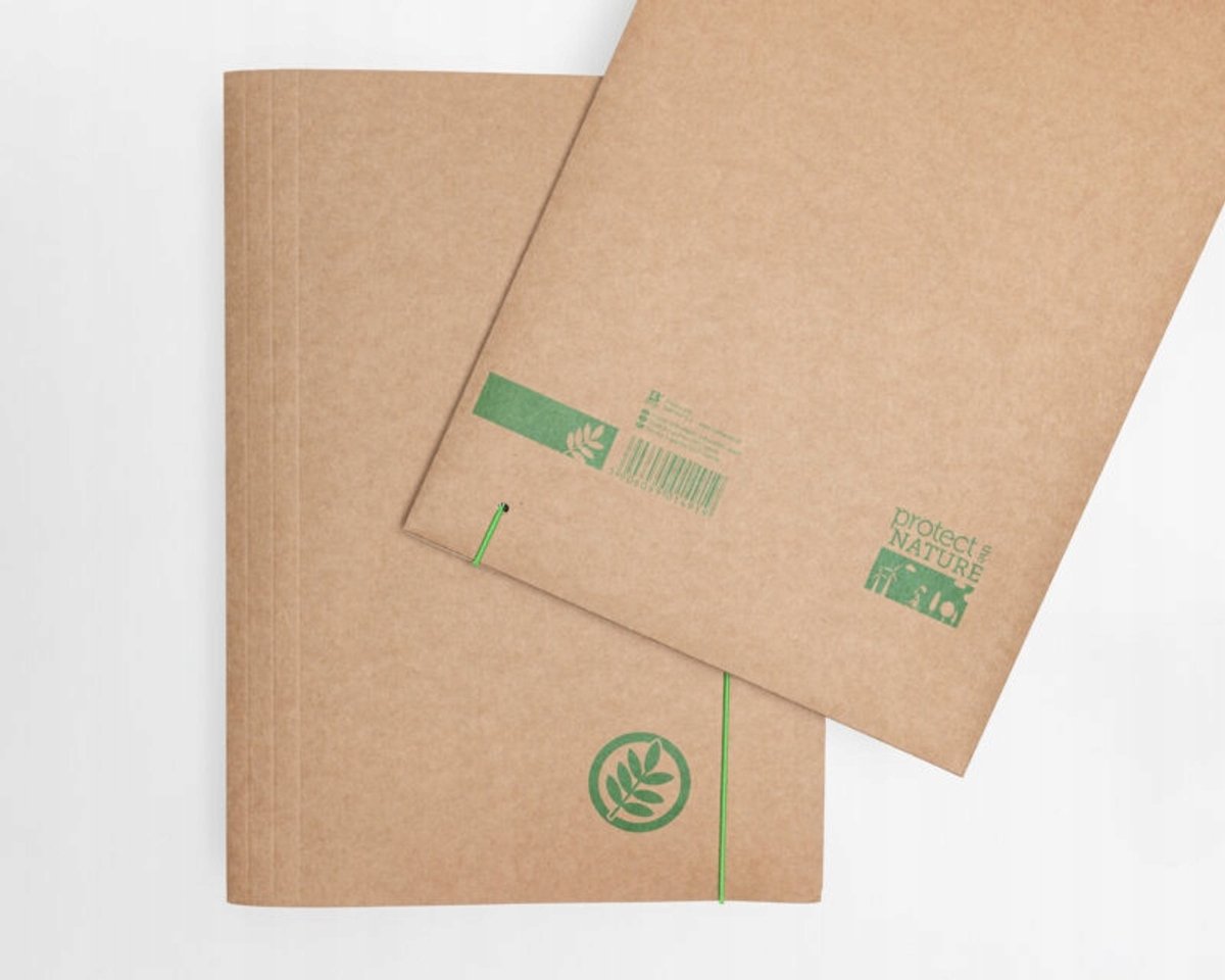 Barbara Eco A4+ Map met Elastiek - Gerecycled Karton
