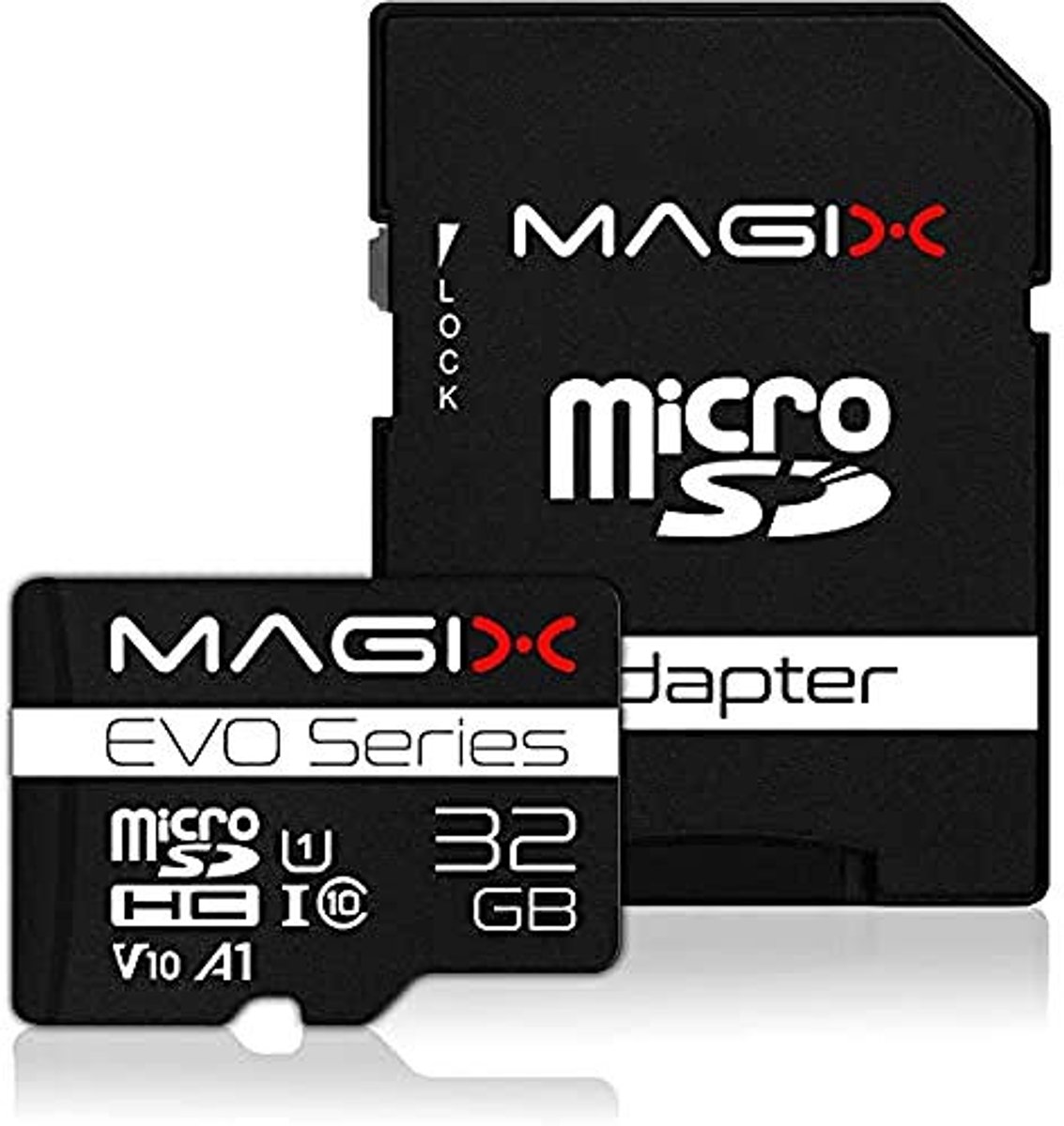 32 GB microSD-kaart Class10 V10 U1 - Leessnelheid tot 80 MB/s - EVO-serie met SD-adapter