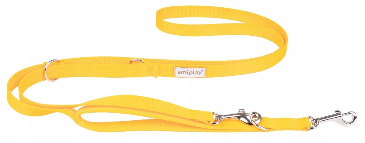 AMIPLAY Verstelbare Hondenlijn Samba 7-in-1 Geel XL