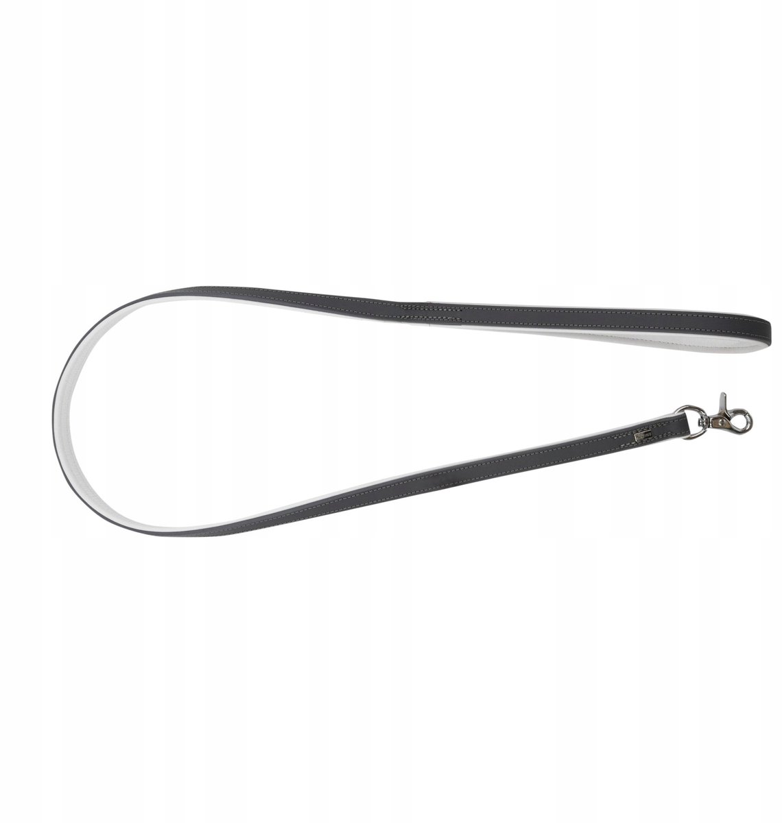 Barry King Leren Hondensnoer - Elegant & Duurzaam - 1.2m/20mm Grijs
