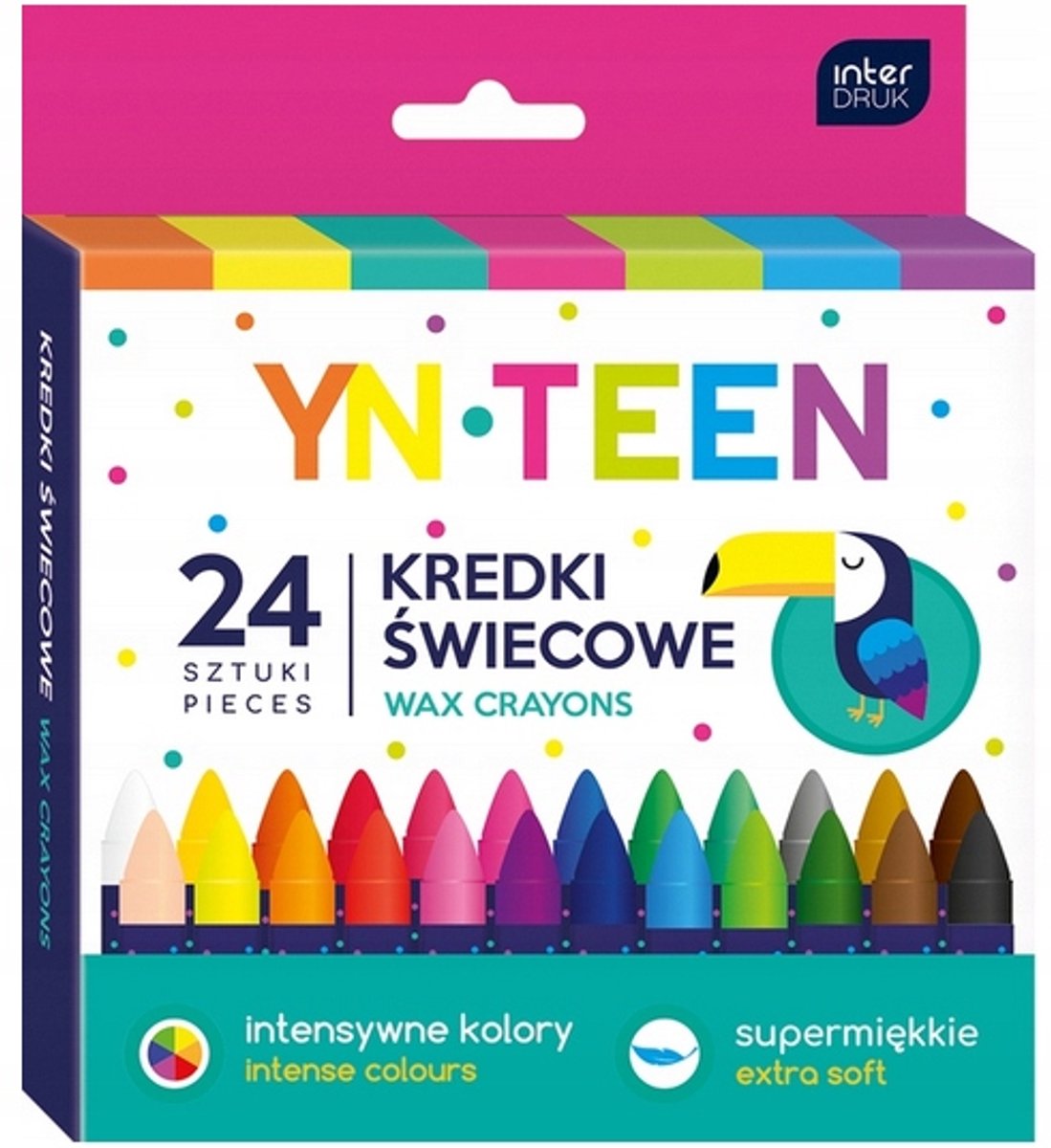 Interdruk Kleurpotloden 24 Stuks - Zachte, Levendige Kleuren