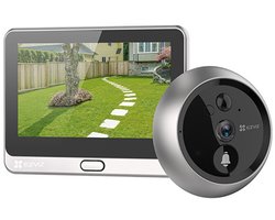 EZVIZ DP2 2K – Video Deurbel met 4.3” Touchscreen – 2K Video, 166° Groothoek, PIR Detectie & Nachtzicht – Tweeweg Audio – MicroSD