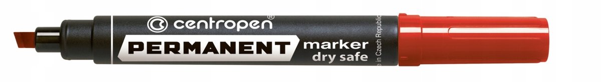Centropen 8516 Permanente Marker Rood - Schuin Punt