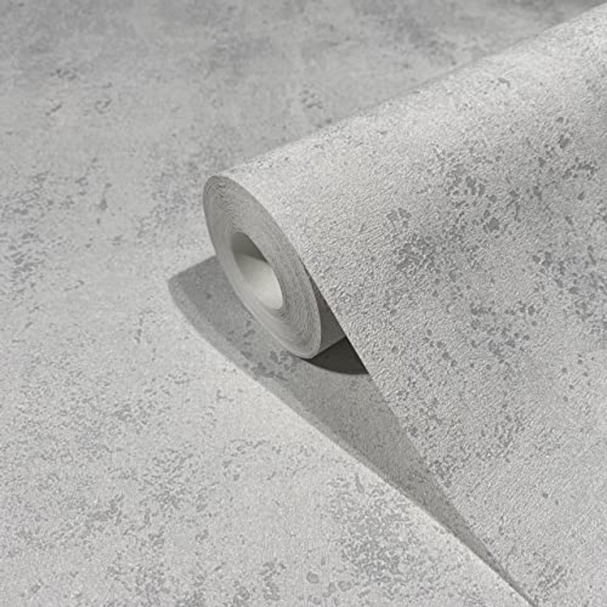 Isolatiewandbehang Betonlook Wit Grijs - Energiezuinig, Warmte Reflecterend, Non-woven - 10.05 x 0.53 m