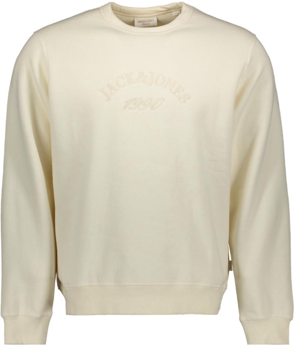 Jack & Jones Trui Jorbleecker Branding Sweat Crew Bf 12286775 Antique White/jj Mannen Maat — afbeelding 5