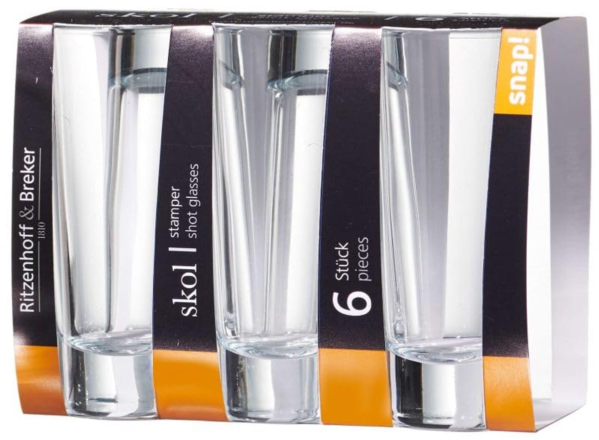 Transparante Borrelglazen Set van 12, 65 ml, Vaatwasmachinebestendig, Stabiele Bodem