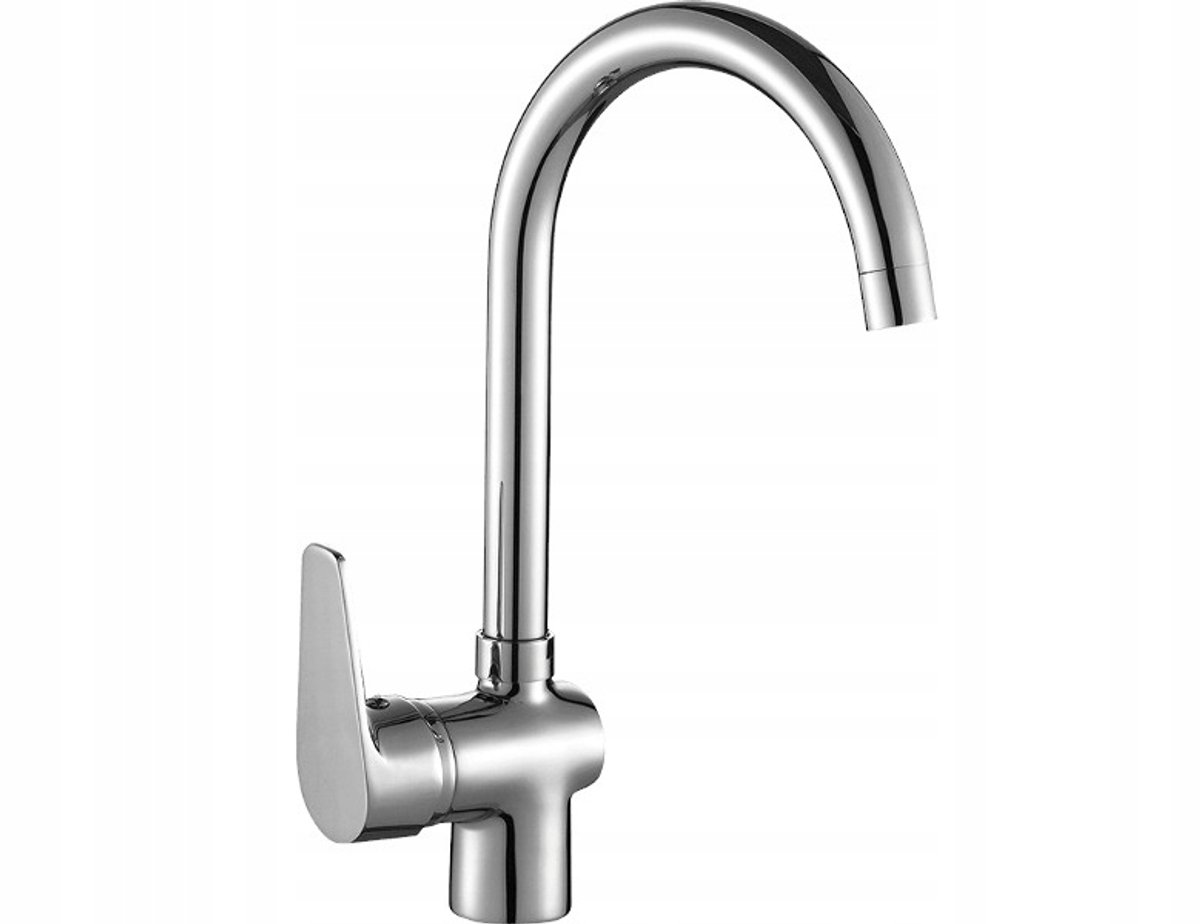 Keukenmengkraan Luga U - Standaard, Chroom, 35cm Hoog
