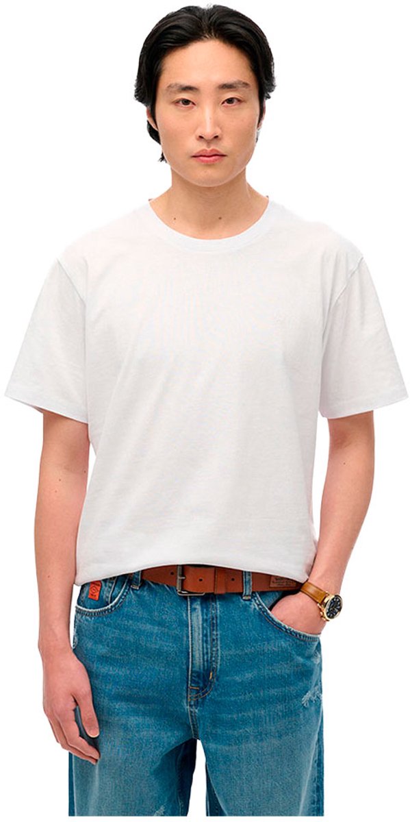 Superdry Essentials Relaxed T-shirt Heren T-shirts Optic