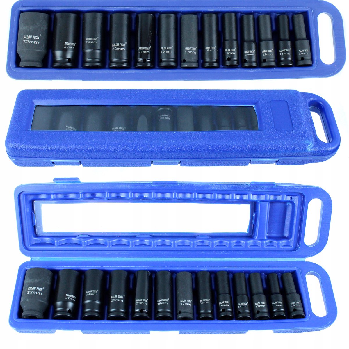 13-delige Krachtdoppenset 1/2" 10-32mm Lang