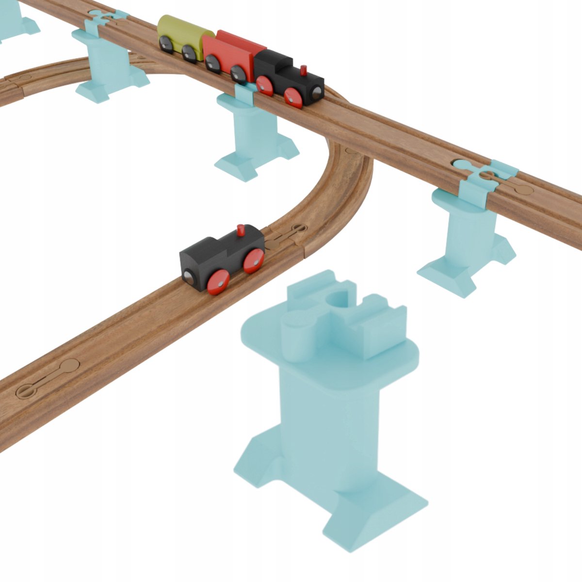 Houten Treinrailverlenging - Universeel & Eco