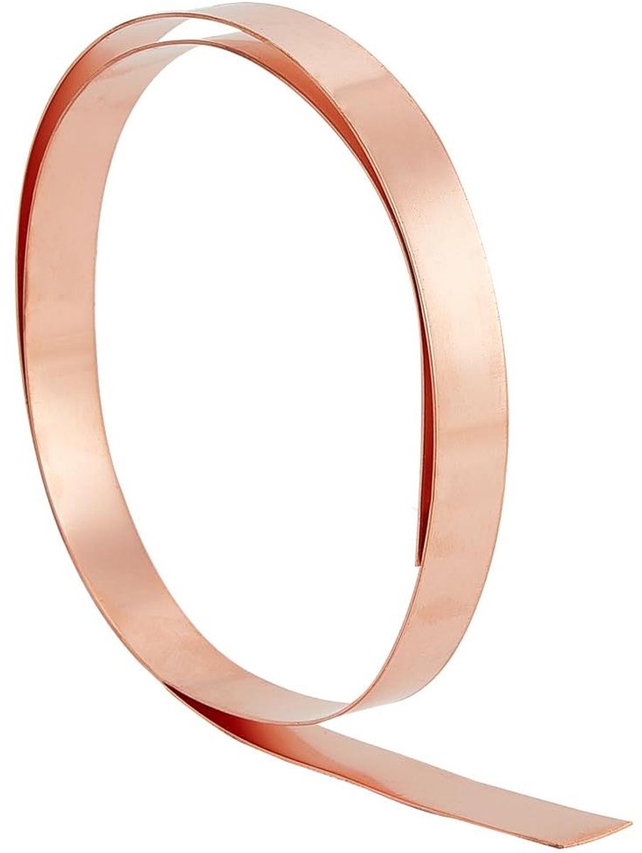 Provento - Koperfolie 100cmx1mm voor Ambachten, Sieraden en Elektrische Reparaties