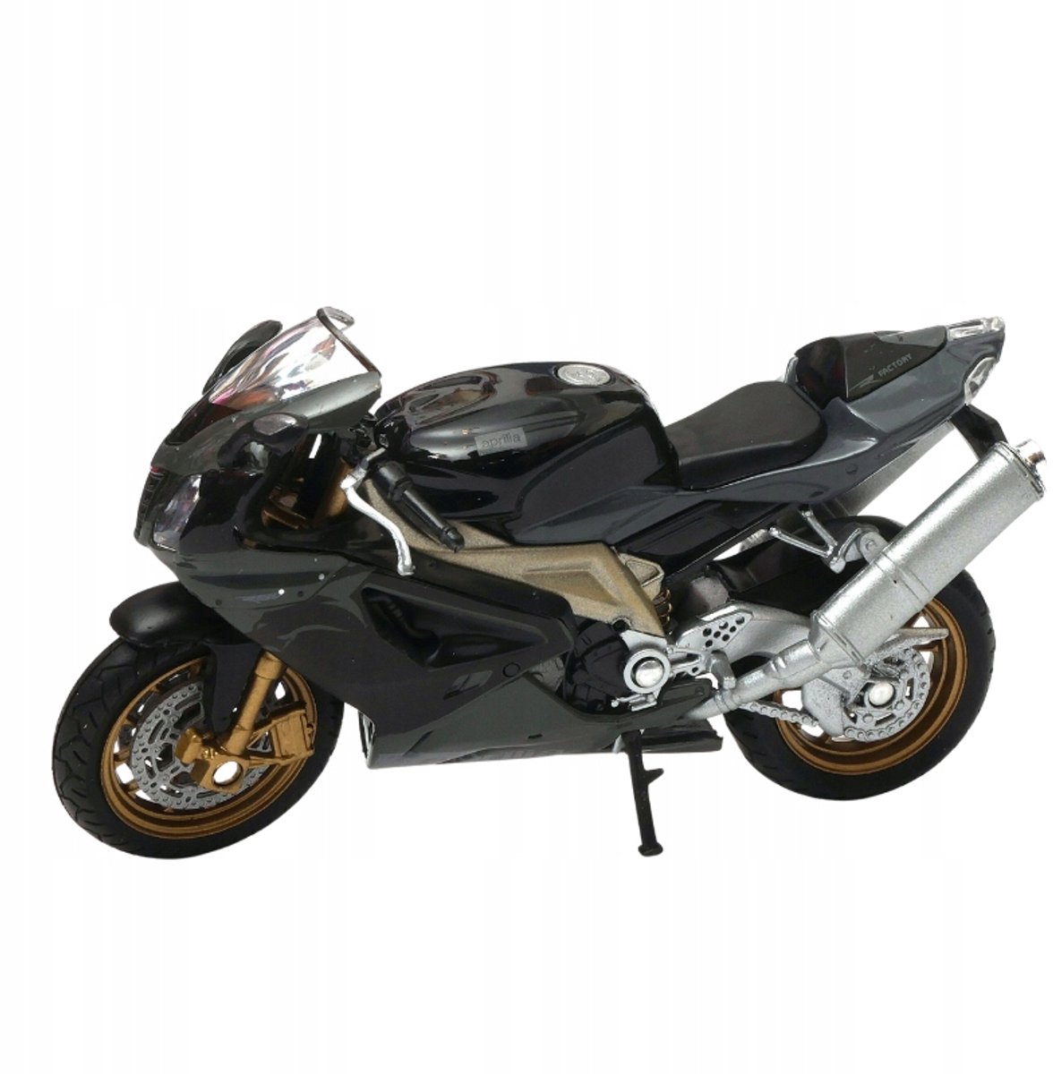 Welly Motor Aprilia RSV 1000 R Fabriek 1:18 - Zwart