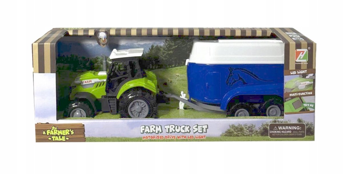 Traktor met Licht en Geluid en Aanhanger - Speelgoed voor Kinderen