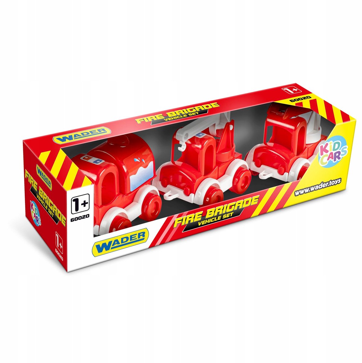 Wader Kid Cars brandweervoertuigenset - 3 stuks