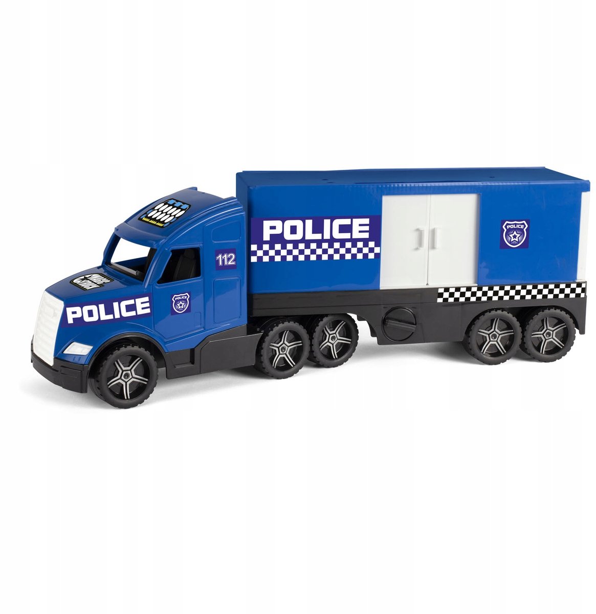 Wader Magic Truck Action Politie Vrachtwagen met Trailer 81cm