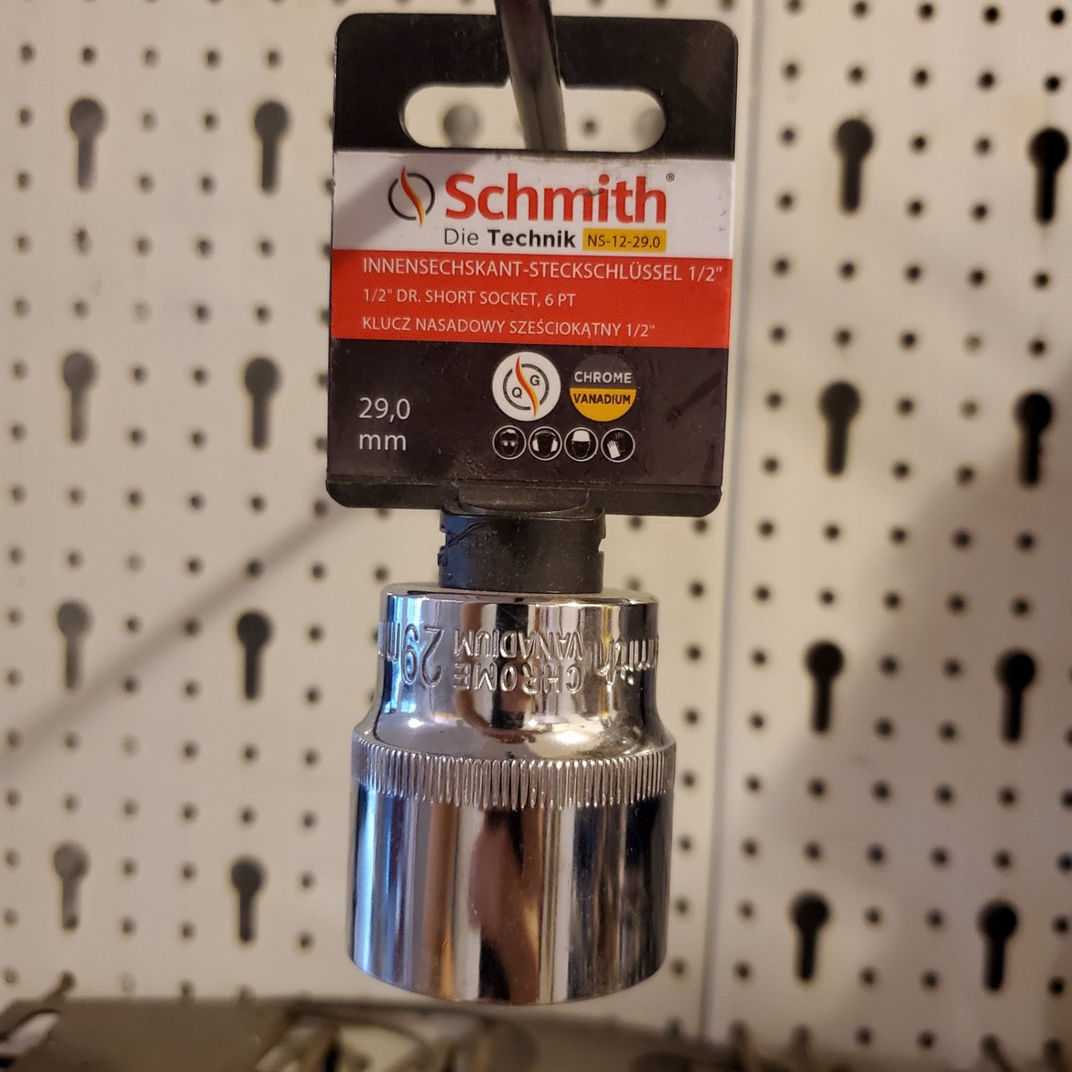 Schmith Dopslleutel 1/2" 29.0mm CrV Staal