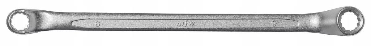 MJW Ringsleutel 8x9mm 75° Gebogen 12-kant CrV DIN 838