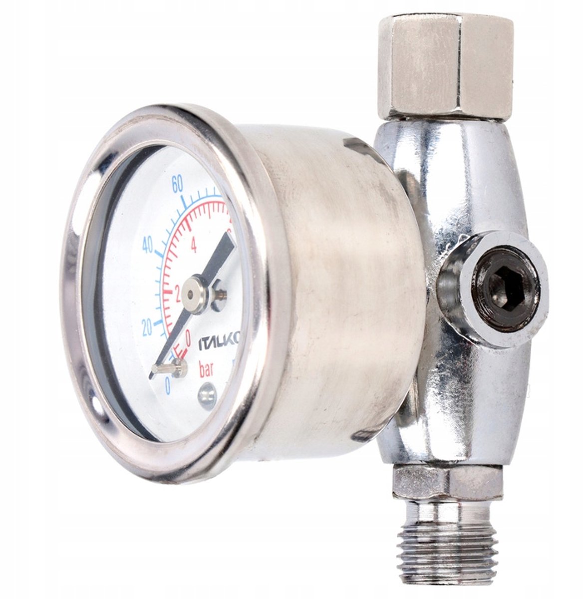 ITALKO Luchtregelaar met Manometer 0-10 Bar 1/4"