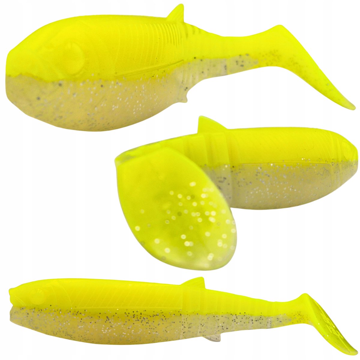 Savage Gear Cannibal 10cm 9g Fluo Yellow Glow Zachte Kunstaas