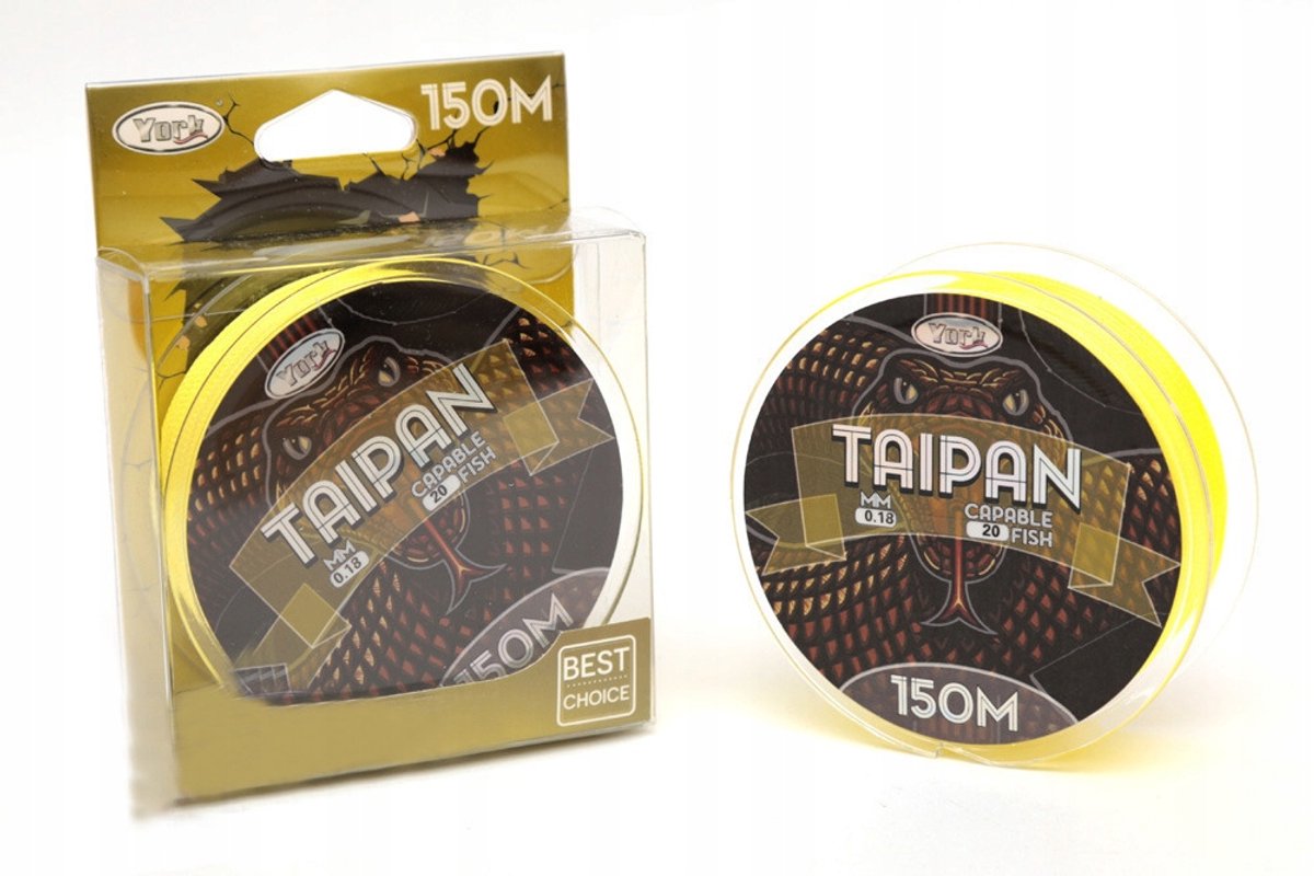 York Taipan Vislijn - 0.26mm, 150m - Sterke PE Vlechtlijn