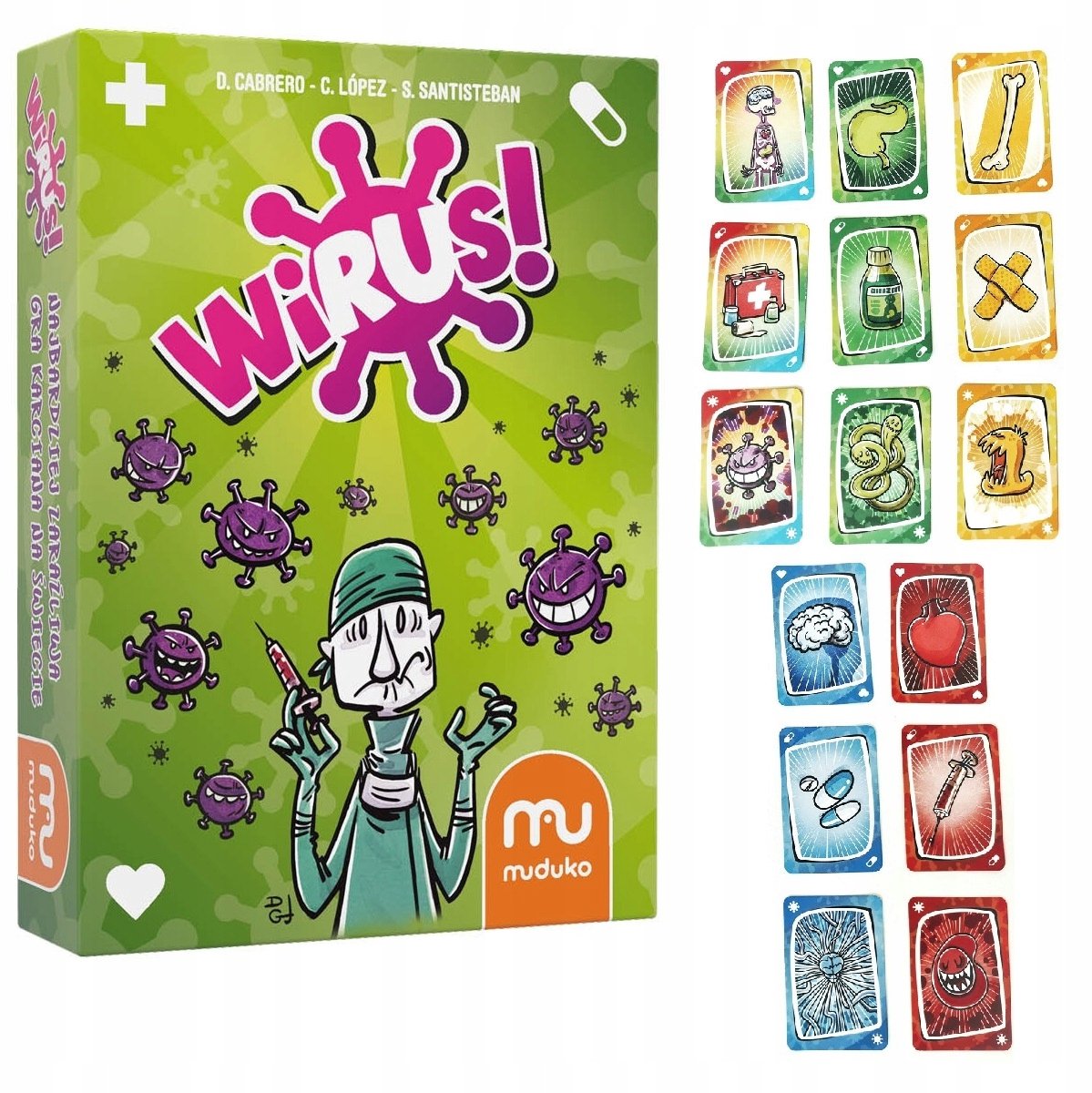 Wirus! Kaartspel - Snelle, Grappige Gezelschapsspel voor 2-6 Spelers
