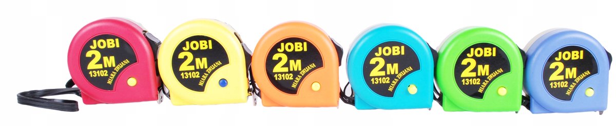 Jobi Rolbandmaat 2m x 19mm - Duurzaam en Nauwkeurig