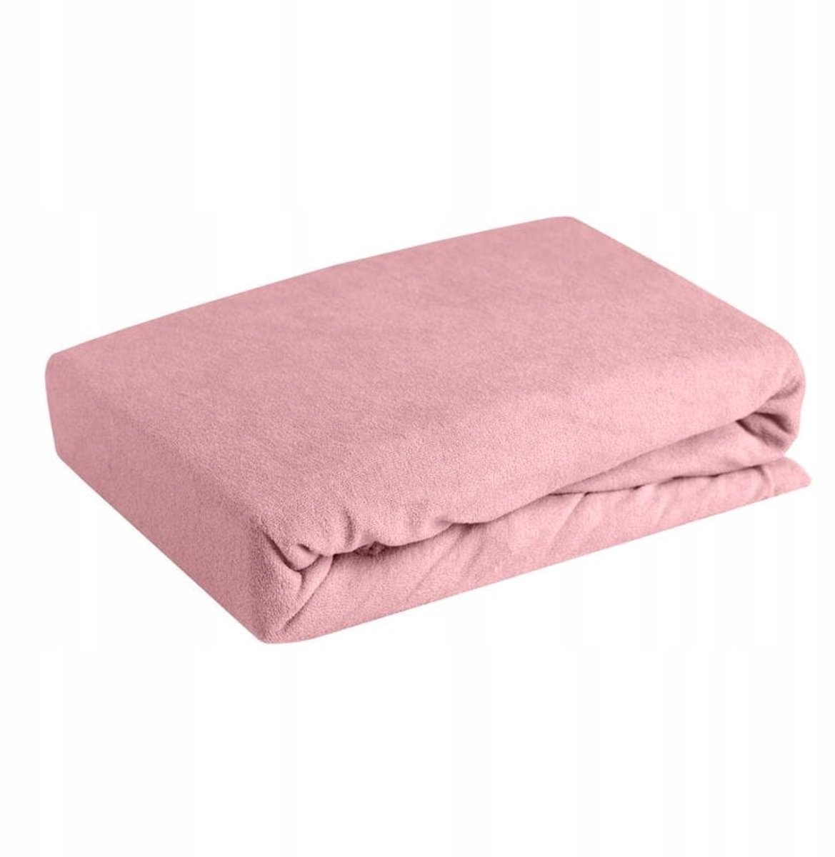 Fortte Frott Hoeslaken met Elastiek 160x200cm, 20cm Hoog - Poederroze