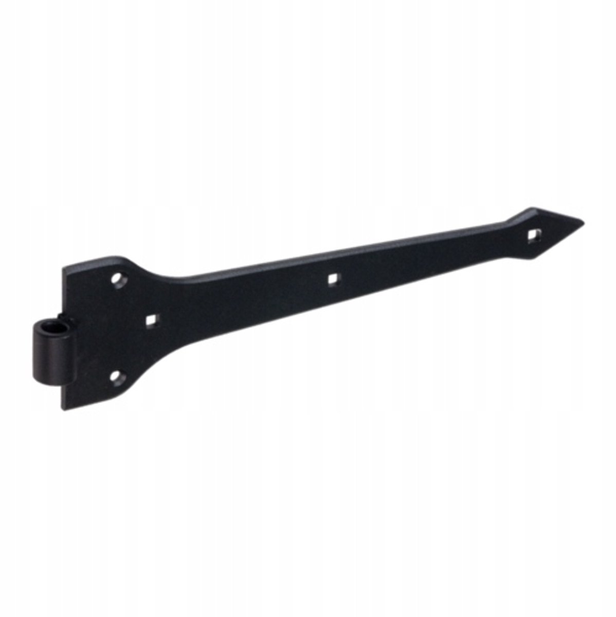 Decoratieve Poortscharnier Zwart 300x4 mm - Set van 2