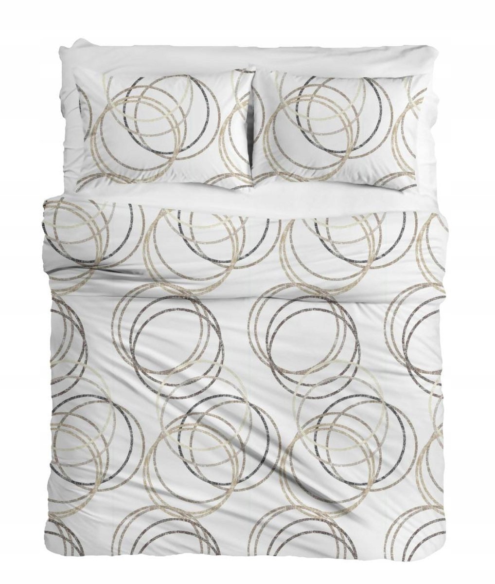 Washandjes Dekbedovertrek 140x200cm - Wit, Bordeaux, Beige Geometrisch