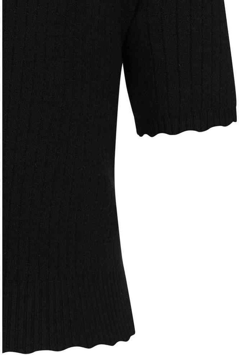 Banned - Jane Sweet Scallop Gebreide trui - S - Zwart