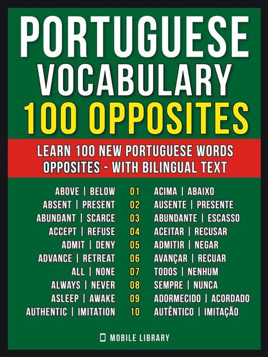 Learn Portuguese Vocabulary 7 - Portuguese Vocabulary - 100  ... - cover