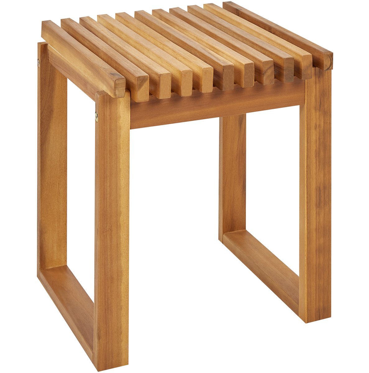 Beliani BELLANO - Bijzettafel - Lichthout - Acaciahout Bruin