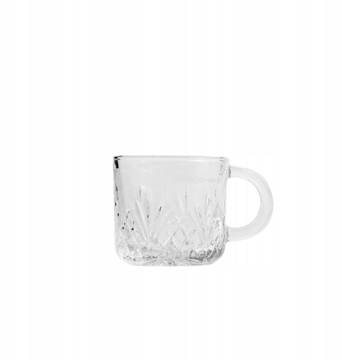 HOMLA MIRRA Glazen Mokjes met Oor, 2 stuks, 0,08L, Elegant Design