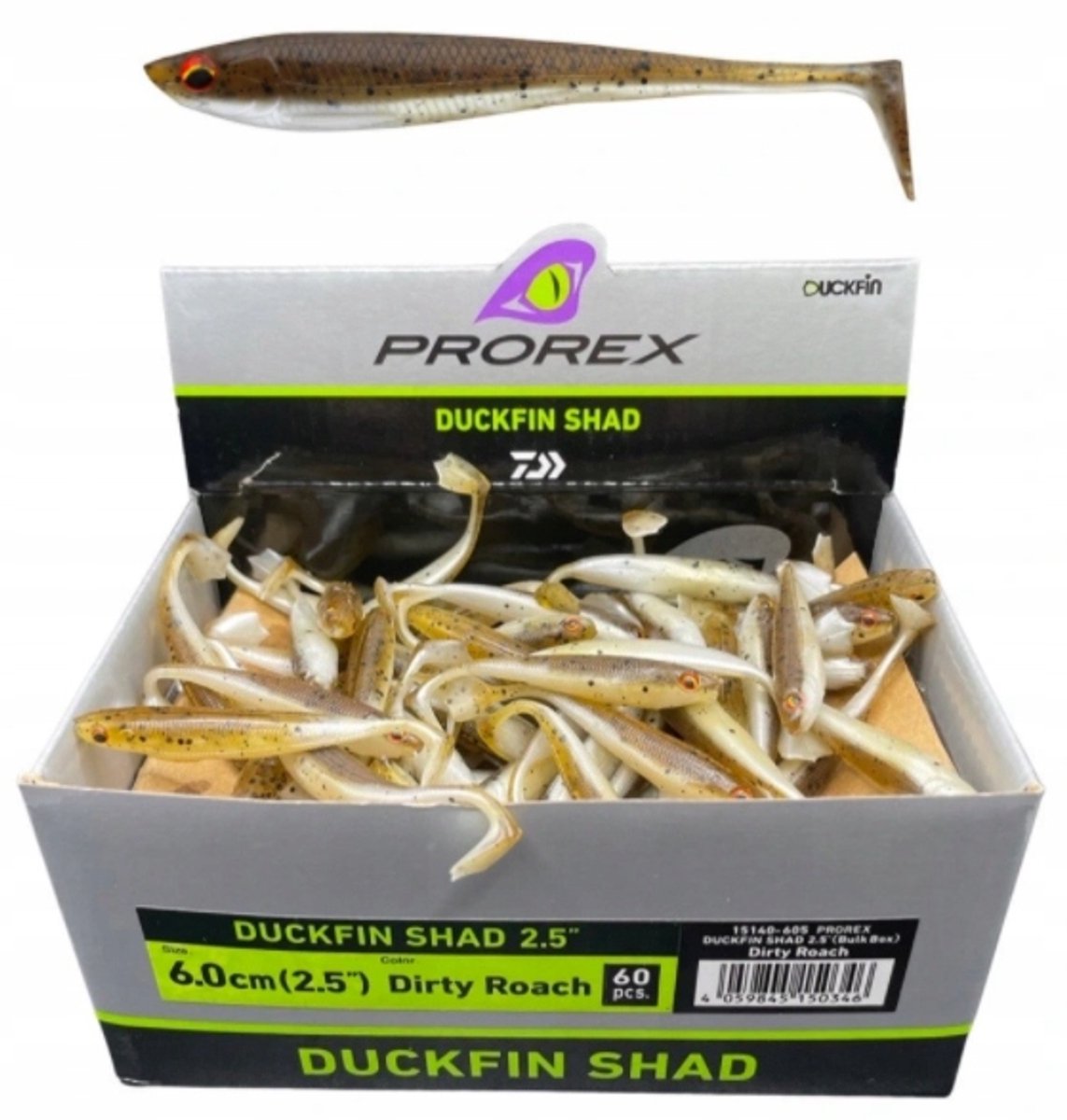 Daiwa Duckfin Shad 6cm Rubber Baits - 1 Stuk