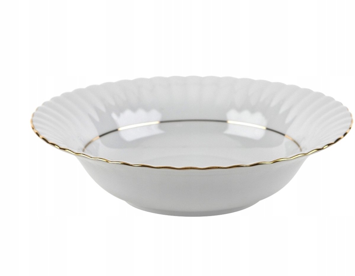 Saladekom Iwona b014 Goulden Lijn 23cm - Luxe Porselein