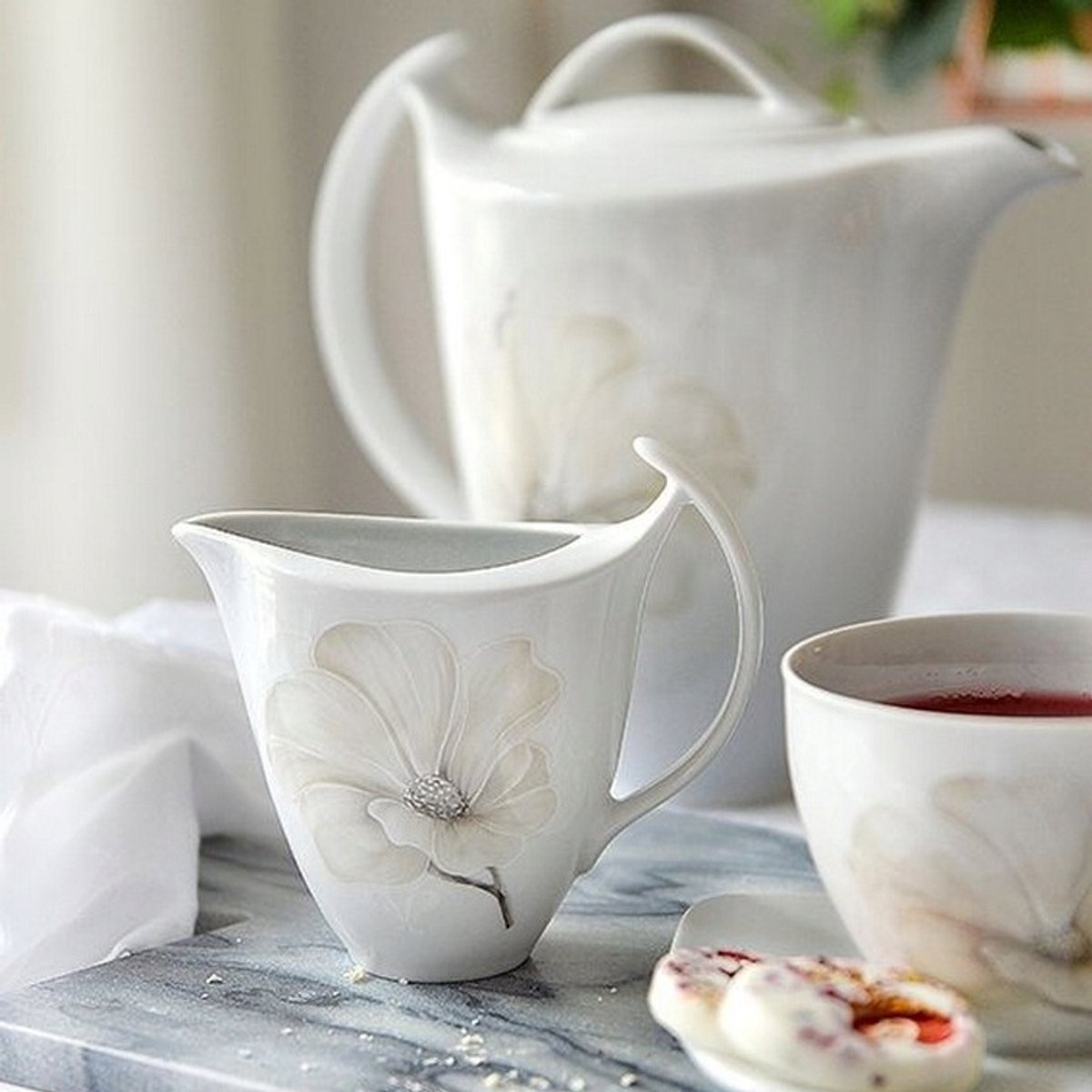 Chodzież Magnolia Koffieservies voor 12 Personen - 39 Delig