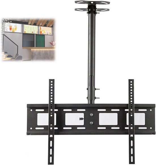 Plafond TV-beugel – 360° Draaibaar, Voor 26-65 Inch Tv's, Max. 50 Kg, VESA Tot 400x400 Mm